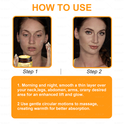 Made and Shipped from USA  🎄𝑽𝑳𝑺𝑽𝑳𝑺® Bee Venom Comprehensive Cream  LAST DAY 80% OFF(Sagging Skin, Fine Lines, Loss of Firmness, Flat Bust, Drooping Hips, and More)
