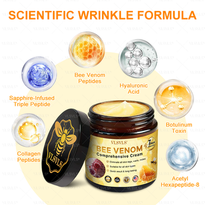 Made and Shipped from USA  🎄𝑽𝑳𝑺𝑽𝑳𝑺® Bee Venom Comprehensive Cream  LAST DAY 80% OFF(Sagging Skin, Fine Lines, Loss of Firmness, Flat Bust, Drooping Hips, and More)
